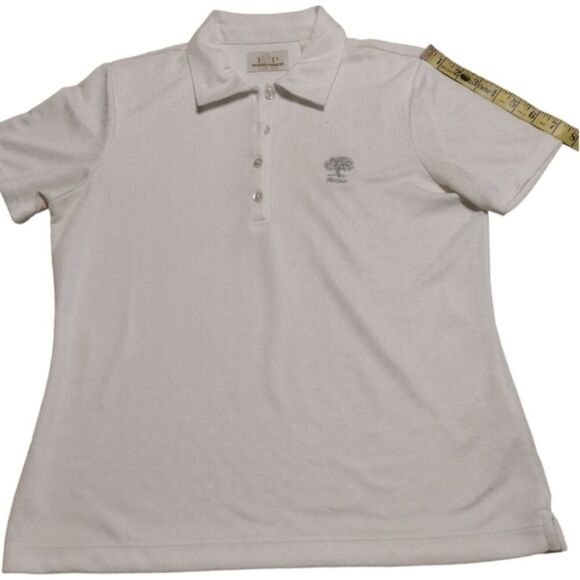 EP Pro Tour Tech Women's White Polyester Golf Polo Athletic T-Shirt Top Size M! - Picture 10 of 14